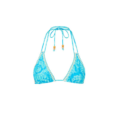 Crochet Halter Bikini Top - Starry Seas