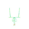 Ruched Bow Bralette Bikini Top - Apple Blossom