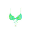 Ruched Bow Bralette Bikini Top - Apple Blossom