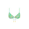 Ruched Bow Bralette Bikini Top - Spring Fling