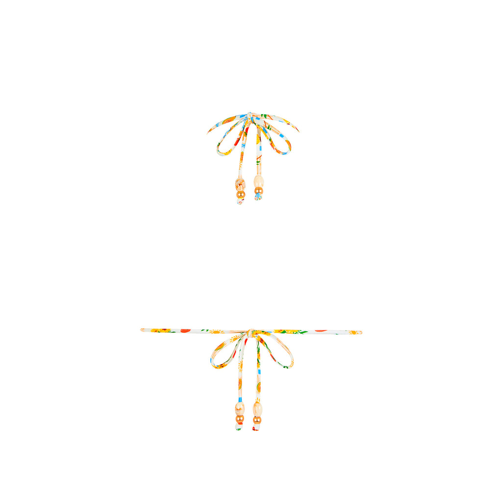 Classic Tie Halter Bikini Top - Suncatcher