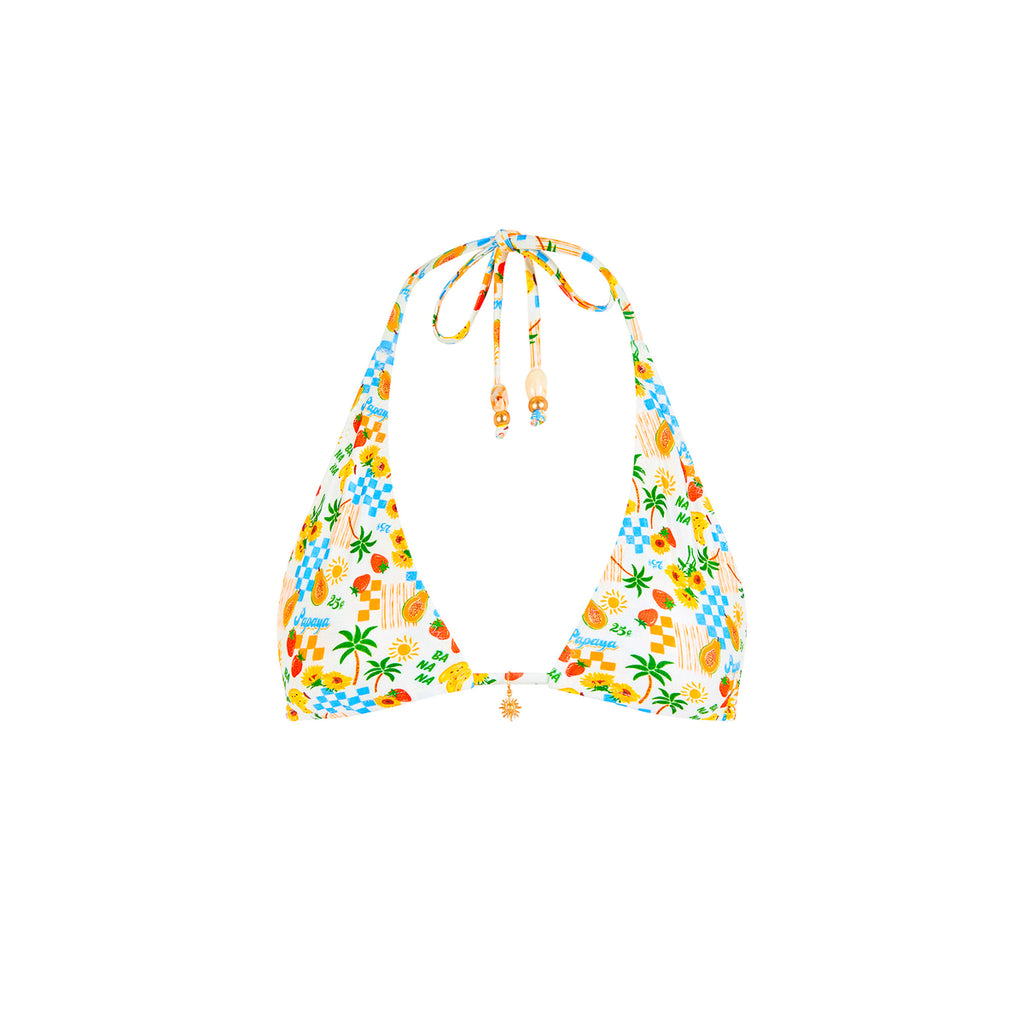 Classic Tie Halter Bikini Top - Suncatcher