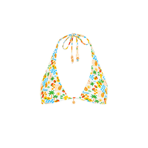 Classic Tie Halter Bikini Top - Suncatcher
