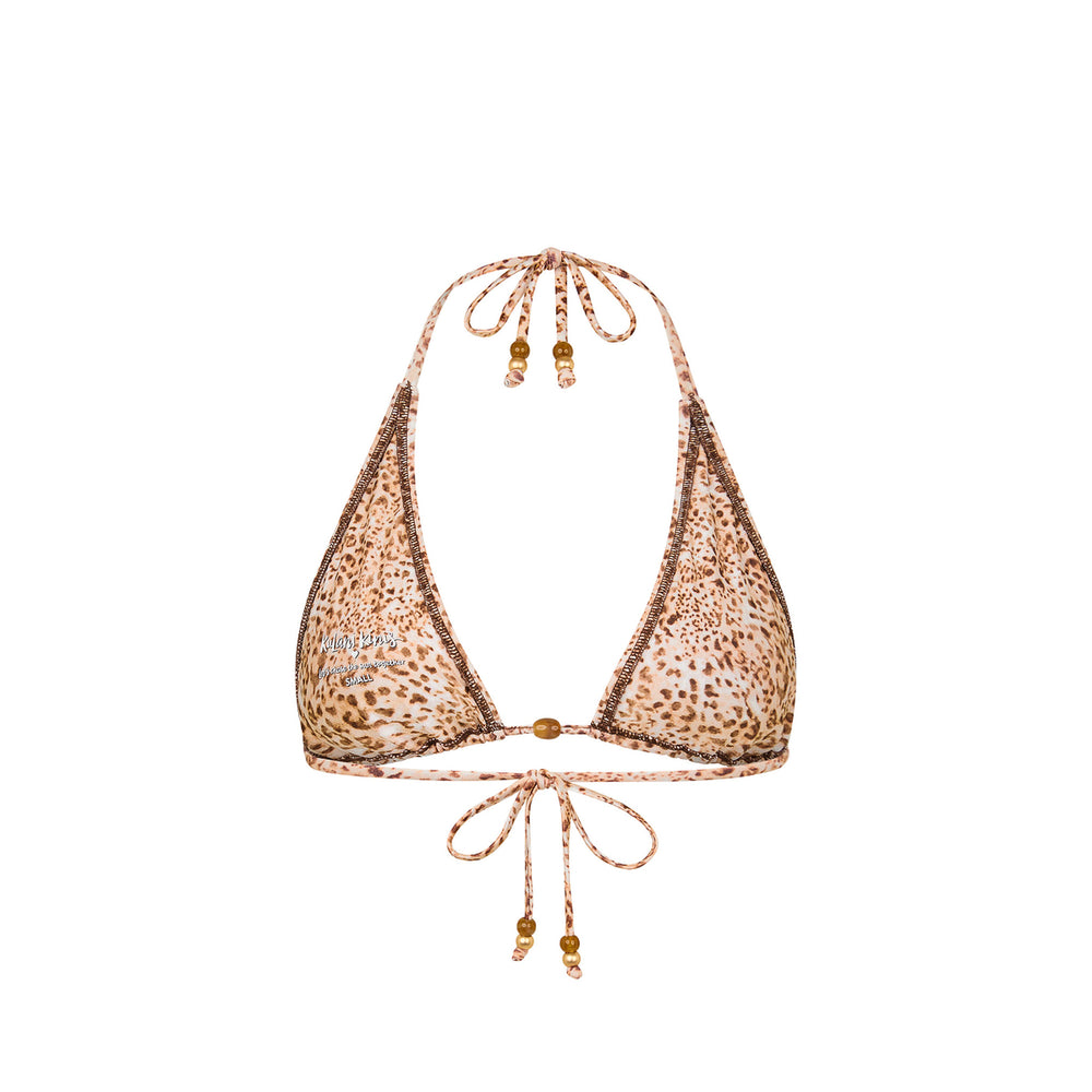 Classic Tie Halter Bikini Top - Wild Skies