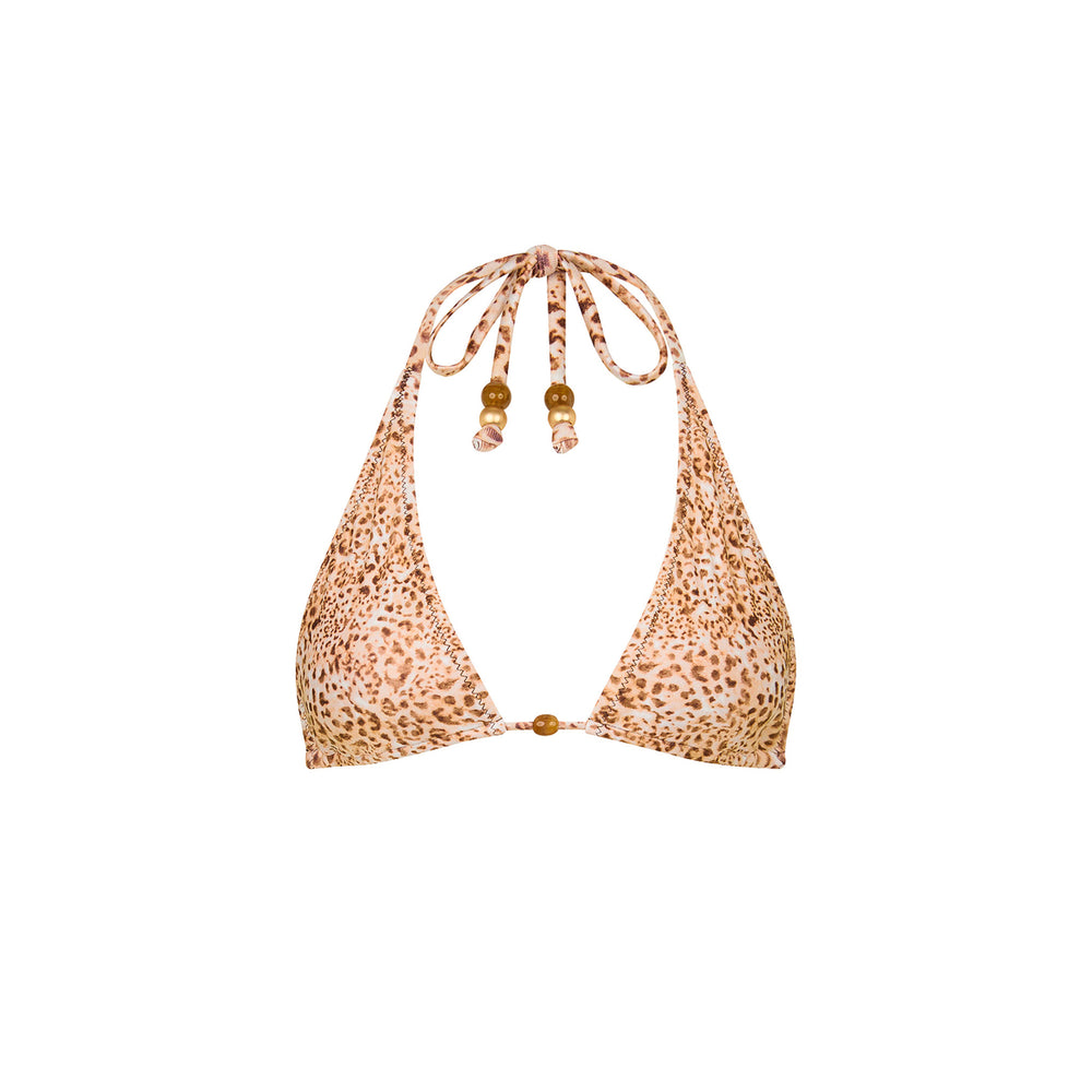 Classic Tie Halter Bikini Top - Wild Skies