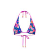Bind Tie Halter Bikini Top - Electric Palms