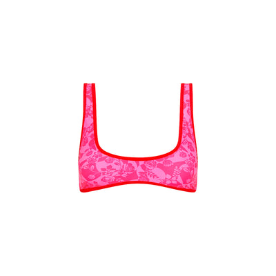 Bind Slim Scoop Bikini Top - Hearts Collide