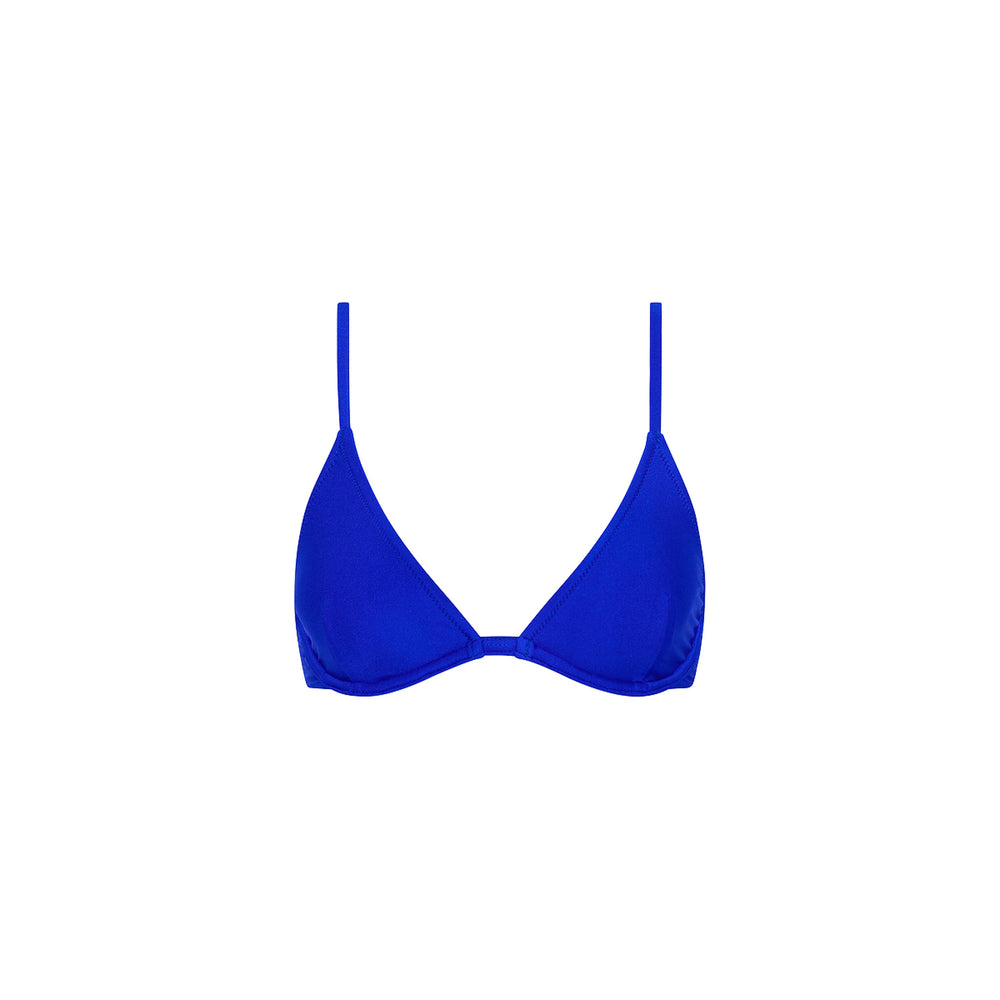 Underwire Triangle B-C Cup Bikini Top - Blue Lagoon