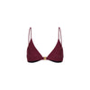 Underwire Triangle B-C Cup Bikini Top - Sangria