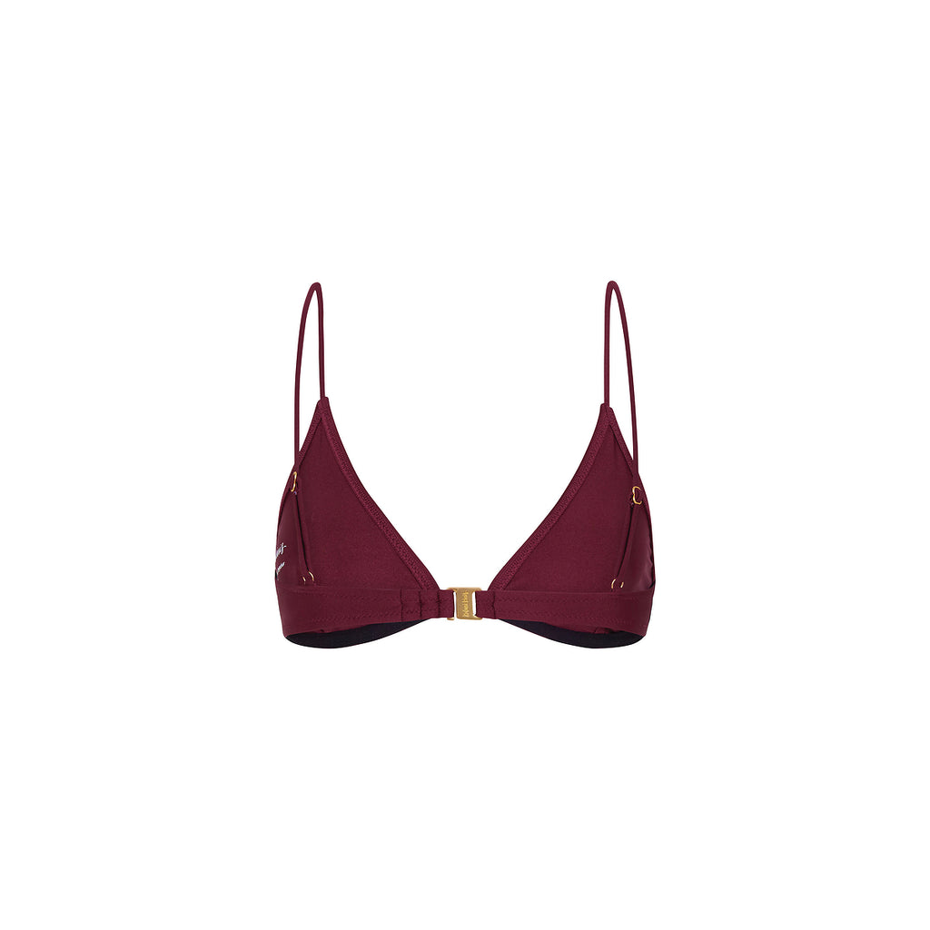 Underwire Triangle B-C Cup Bikini Top - Sangria