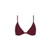 Underwire Triangle B-C Cup Bikini Top - Sangria