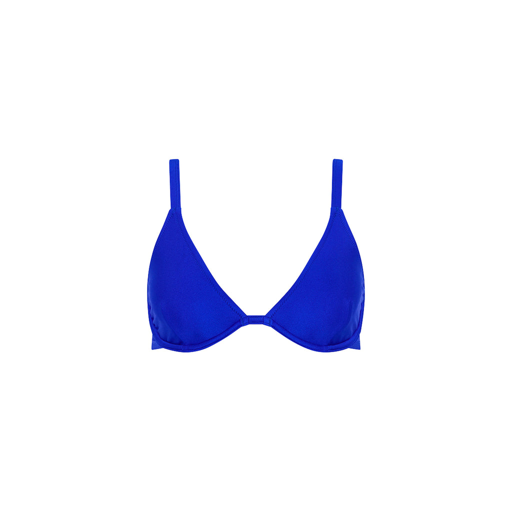 Underwire Triangle D+ Cup Bikini Top - Blue Lagoon