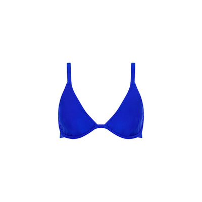 Underwire Triangle D+ Cup Bikini Top - Blue Lagoon