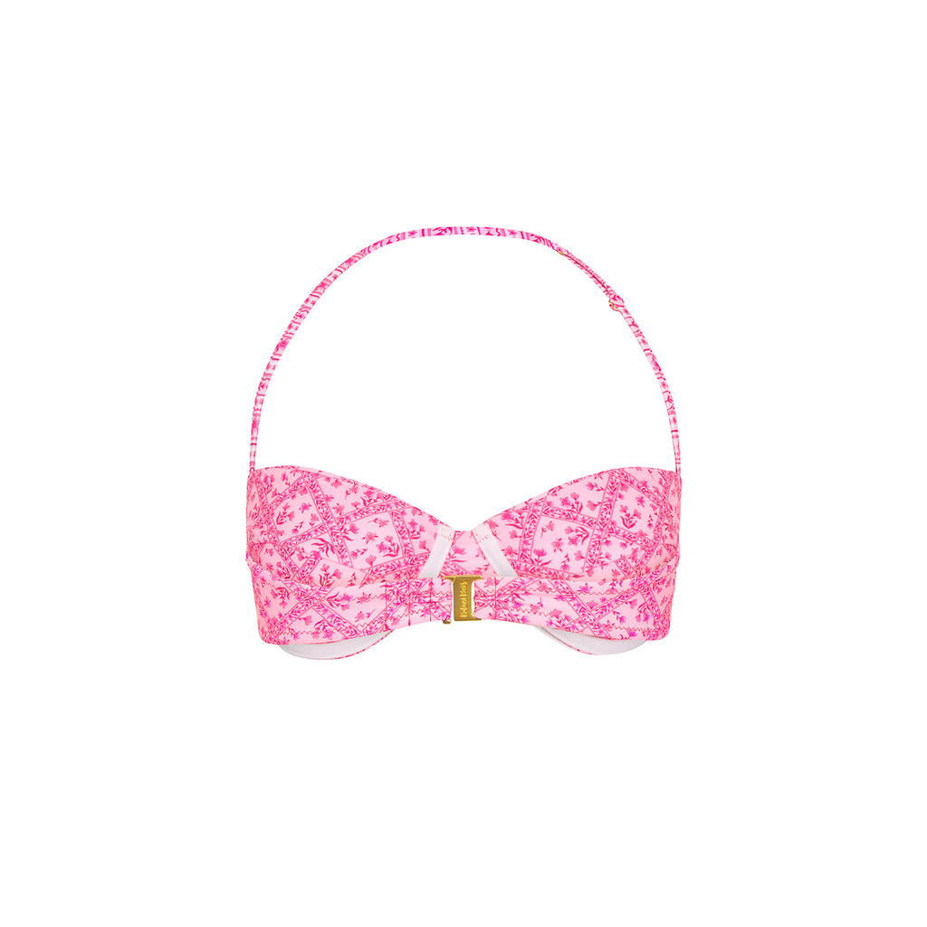 Retro Balconette Bra Bikini Top - Starlight Saloon