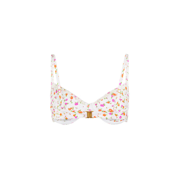 Double Ruffle Underwire Bikini Top - Rosie Posie
