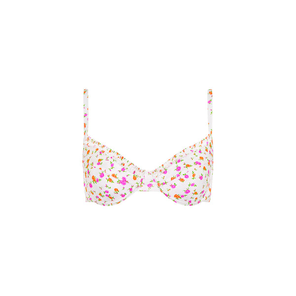 Double Ruffle Underwire Bikini Top - Rosie Posie
