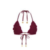 Lettuce Edge Bralette Bikini Top - Sangria Spritz