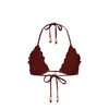 Lettuce Edge Bralette Bikini Top - Whiskey Waves