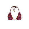Lettuce Edge Bralette Bikini Top - Whiskey Waves