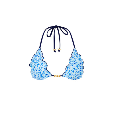 Lettuce Edge Bralette Bikini Top - Dream Flower