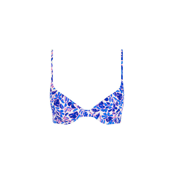 Slim Underwire Bra Bikini Top - Ocean Colada