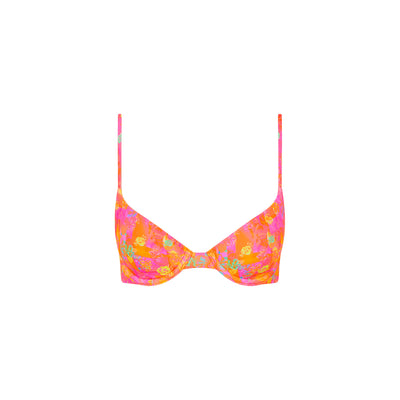 Slim Underwire Bra Bikini Top - Sunrise Kiss