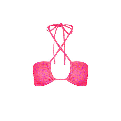 Braided Tie Bandeau Bikini Top - Kiss Me