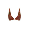 Ring Contour Crop Bikini Top - Wild Rose