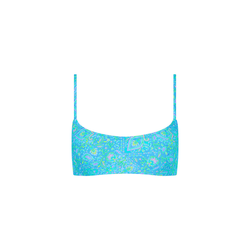 Invisible Underwire Crop Bikini Top - Stargaze