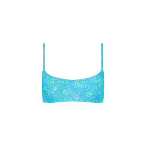 Invisible Underwire Crop Bikini Top - Stargaze