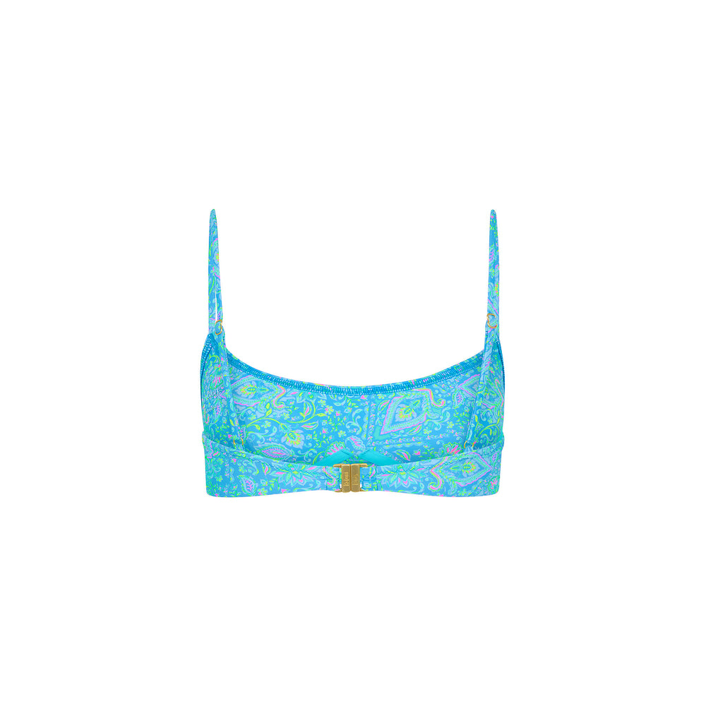 Invisible Underwire Crop Bikini Top - Stargaze