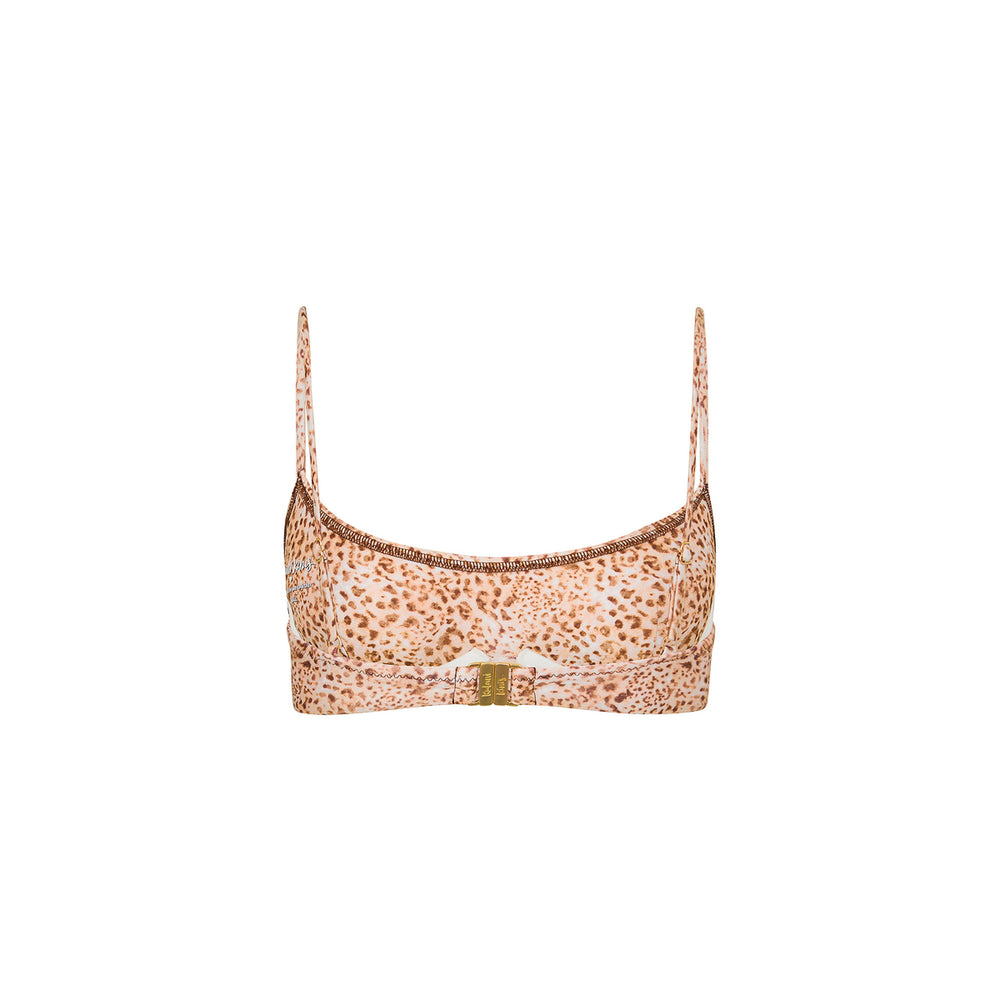 Invisible Underwire Crop Bikini Top - Wild Skies