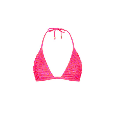 Gathered Stitch Bralette Bikini Top - Kiss Me