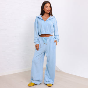 Terry Track Pants - Baby Bluebell