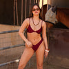 Underwire Triangle B-C Cup Bikini Top - Sangria