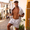 Unisex Lounge Shorts - Silver Stone