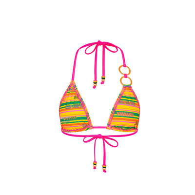 Lettuce Edge Thong Tie Bikini Bottom - Sunshine Lover