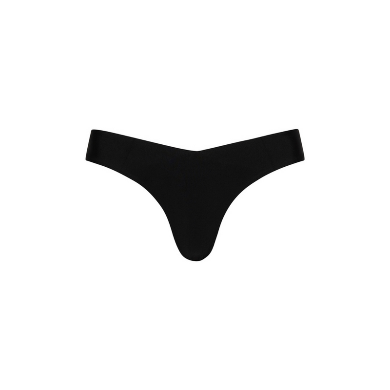 Cheeky V Bikini Bottom - Pitch Black